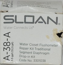 Sloan A38A Water Closet Flushometer Repair Kit Traditional Segment Diaphragm image 1