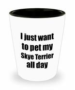 Skye Terrier Shot Glass Dog Lover Mom Dad Funny Gift Idea For Liquor Lov... - $12.84