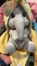 Disney Parks Animal Kingdom Baby Elephant in a Hoodie Pouch Blanket Plush Doll image 10