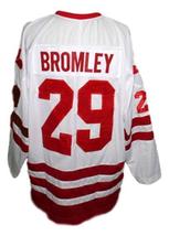 Any Name Number Calgary Cowboys Retro Hockey Jersey New Bromley White Any Size image 2