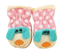 Durable Lovely Warm Gloves Useful Cute Winter Baby Mittens 159CM Multicolor