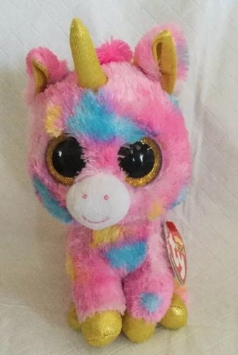 2018 TY Beanie Boo fantasia Unicorn Plush 