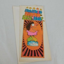 Birthday Card Vintage Large 11.5&quot; x 5&quot; Gibson Studio Humor with Envelope... - $5.00