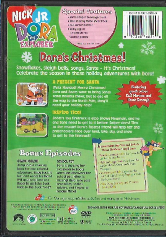 Dora the Explorer - Doras Christmas (DVD, 2004) - DVDs & Blu-ray Discs