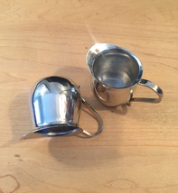 Set of 2 vintage Polar Ware stainless steel creamers/pitchers image 4