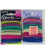 2 Packs of Goody Secure Hold  Elastics Hair Ties Multicolor 30 total #07513 - $8.99