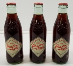 AR) Set 3 Atlanta Georgia Un-opened Full 8.5oz Glass Coca Cola Coke Soda... - $19.79
