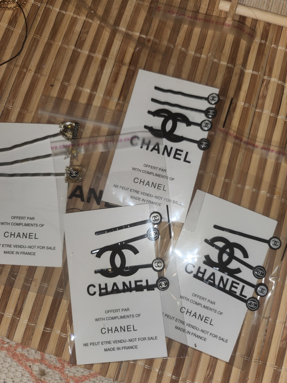 Chanel VIP Gift 4 Black Hair Pins and 50 similar items