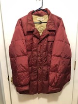 Orvis Mens SZ XL Down Quilted Puffer Jacket Front Snap Pocket Snaps Closed - $49.49