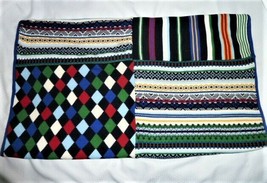 Baby Gap Fair Isle Stripe Diamond Fleece Knit Knitted Sweater Boy Blanket - $68.80