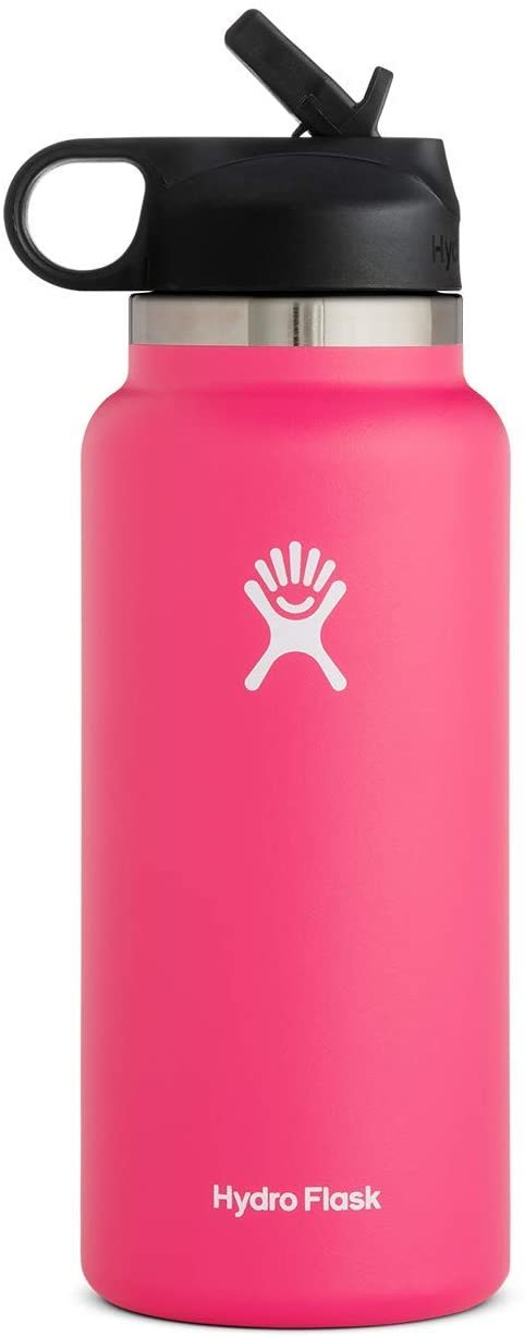 Coldest Sports Water Bottle - 128 oz (Straw Lid), Leak Proof, Vacuum  Insulated Stainless Steel, Hot Cold, Double Walled, Thermo Mug, Metal  Canteen (Gallon, Pink) 