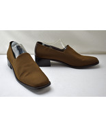 Donald J Pliner Brown Microfiber Leather Loafers 1-5/8&quot; Heels - Women&#39;s ... - $22.76