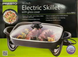 Presto 06852 16-Inch Electric Skillet with Glass Cover