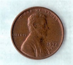1971 D Lincoln Memorial Cent - Light Wear Very Desirable exact coin offered - $2.28
