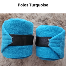 Roma All Purpose Horse Saddle Pad and Set of 4 Polos Turquoise USED image 4