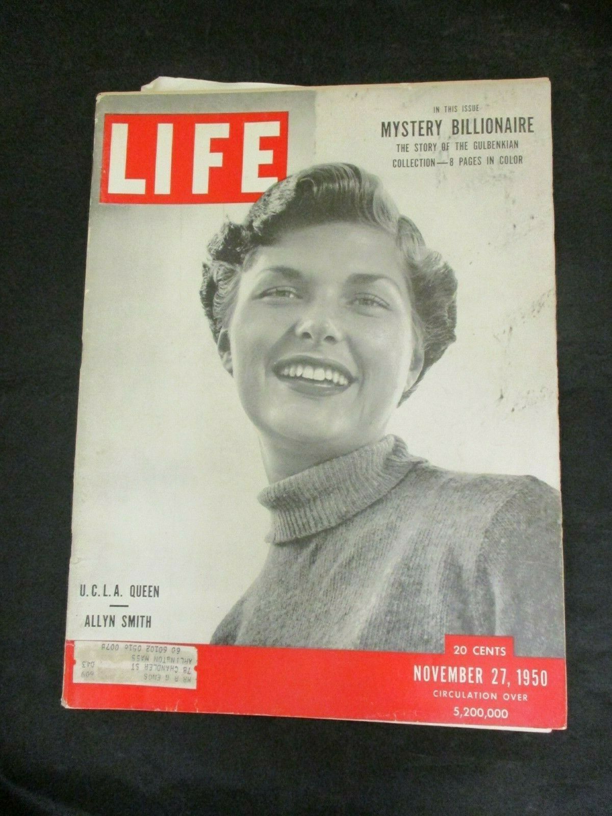 Vintage LIFE Magazine Nov 27, 1950 U.C.L.A. Queen Allyn Smith ...