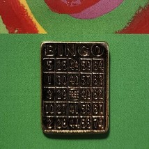 BINGO LOTTERY CARD - VINTAGE PIN - $8.00