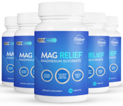 5 Pack Mag Relief, supports muscle function &amp; relaxing-60 Tablets x5 - $153.44