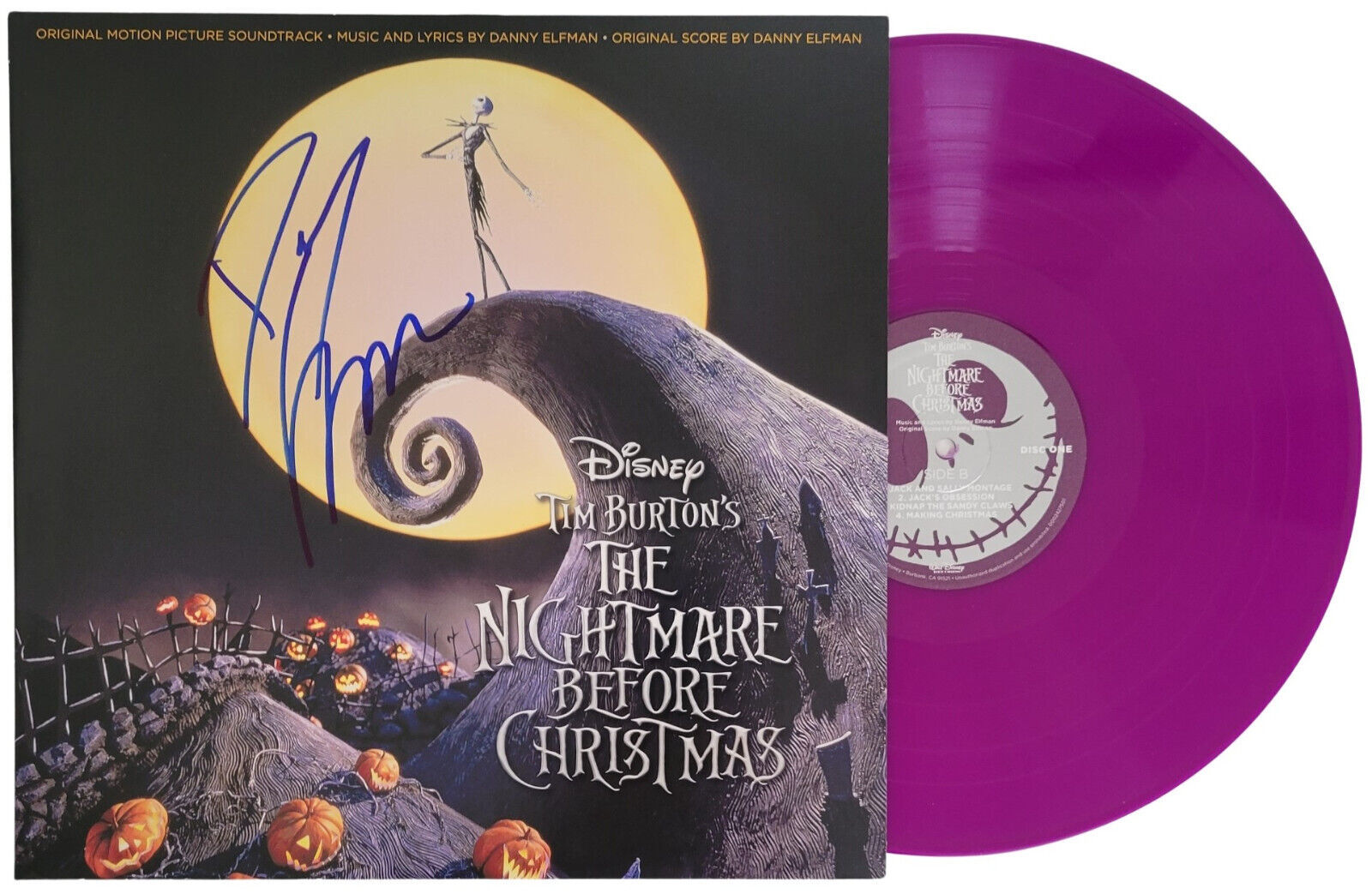 Danny Elfman Signed The Nightmare Before Christmas Album Proof Vinyl