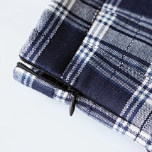 Women Girl Pleated Plaid Skirt School Style Pleated Plaid Skirt- Red Green, Plus image 4