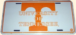 NCAA University of Tennessee Big Orange T Metal Car License Plate - $6.95