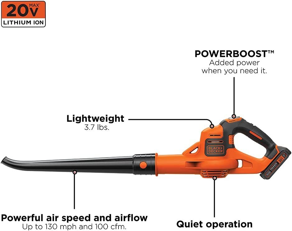 20V MAX* Cordless Sweeper with POWERBOOST™ | BLACK+DECKER