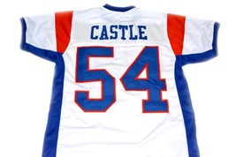 Kevin Castle #54 Blue Mountain State Movie Football Jersey White Any Size image 4