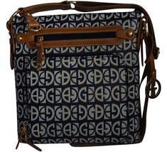 Style & Company SC9056LGE Brown Pastport X-Body Luggage Crossbody Handbag