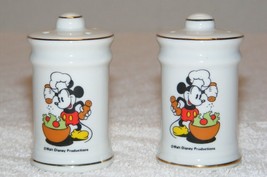 Disney Mickey Mouse Salt & Pepper Shakers Euc - $19.99