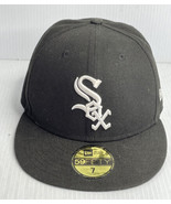 New Era 59Fifty Black/White MLB Chicago White Sox Fitted Size 7 - $29.65