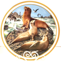 Lenox Collector Plate American Wildlife Sea Lions Artist Norman Adams 1982 Ltd - $23.38