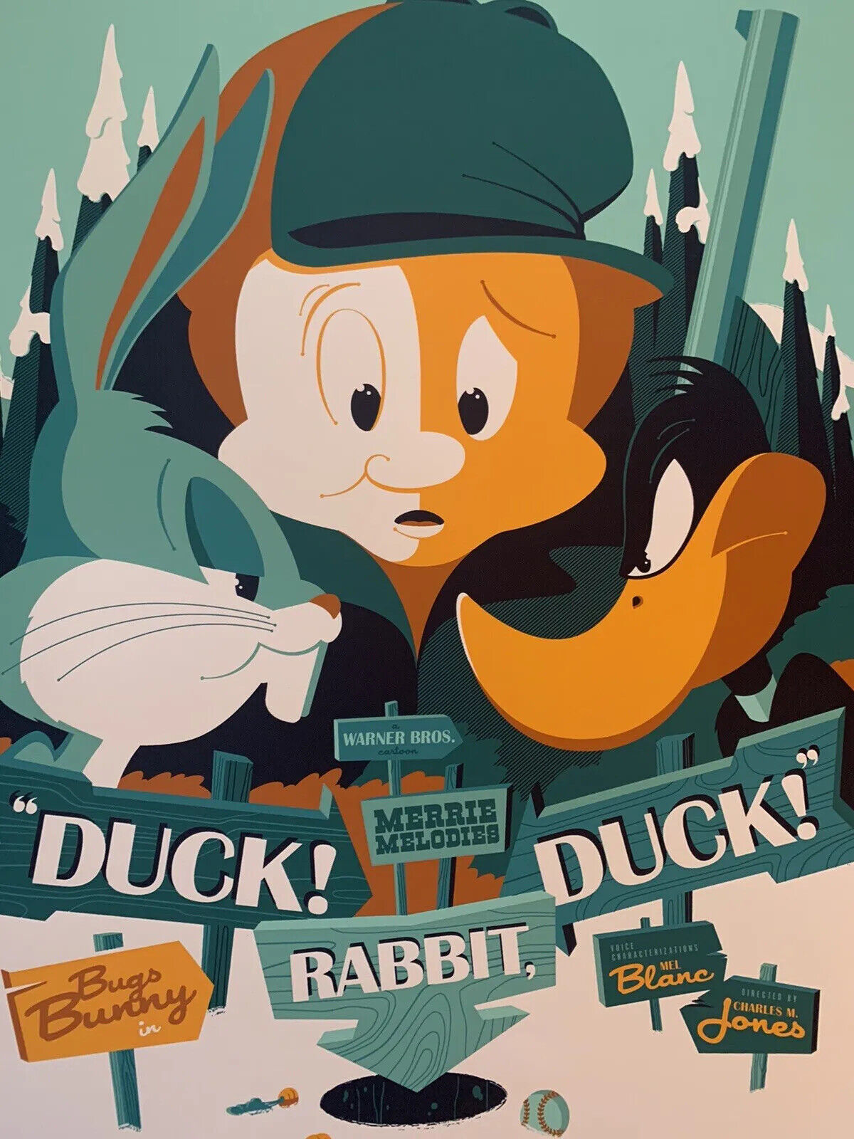 DUCK RABBIT DUCK BUGS BUNNY BY TOM WHALEN - Art Prints