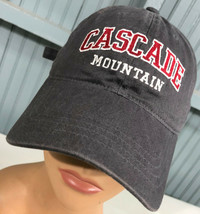 Cascade Mountain Portage Wisconsin Gray  Strapback Baseball Hat Cap - $16.42