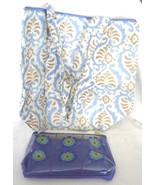 Sachi Compact Fold And Go 2-Piece Market Insulated Tote Bag Set Blue - $19.99
