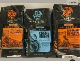 3 Bags Cafe Ole Coffee By HEB 12 oz Creme Brûlée, Rio Grande, Taste Of Hill Ctry - $49.47
