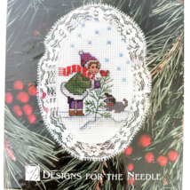 1998 Lace Ornament DIY Designs For The Needle Child With Tree Cross Stitch NOS - $8.95