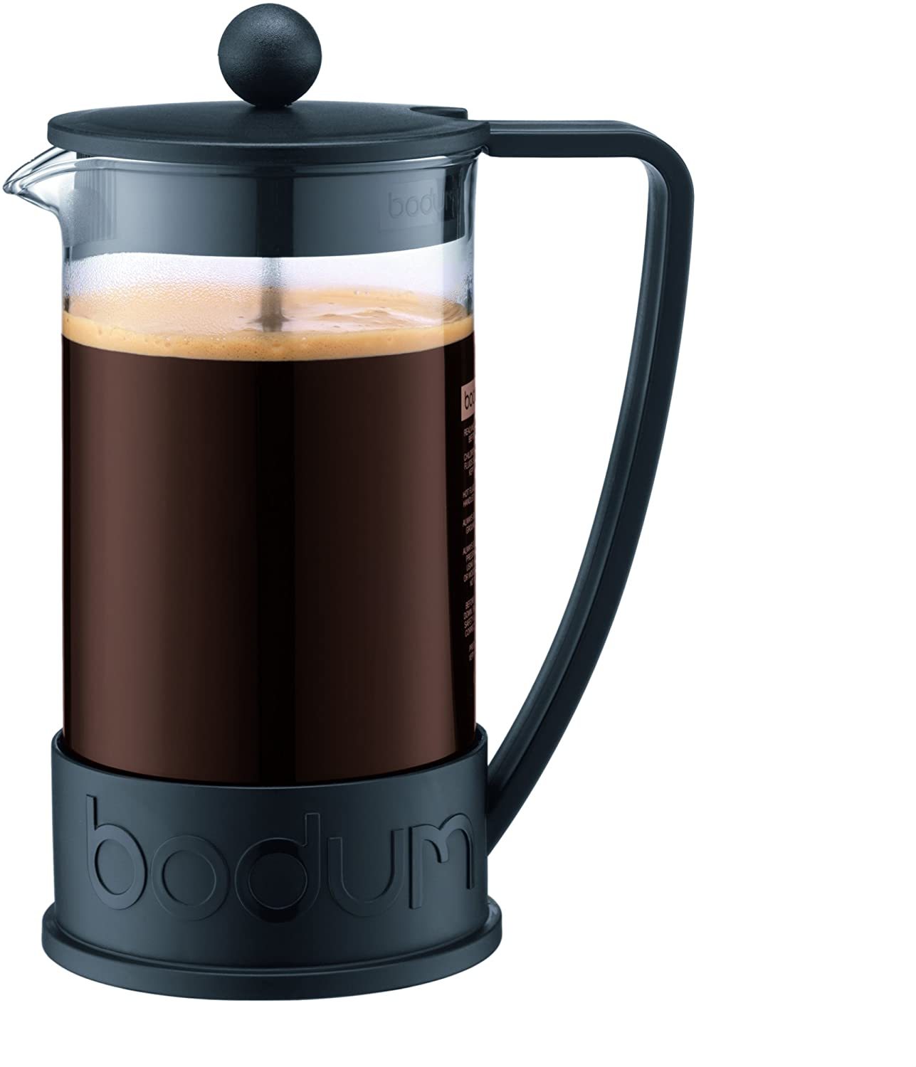 Bodum Tribute Double Wall French Press Coffee Maker, 34 Ounce, Stainless Steel, Silver
