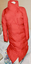 Down Jacket Womens Lightweight Below The Knee Red YTQJ Med Runs Small 220B - $18.99