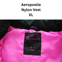Aeropostle Ladies Vest Black with Pink Interior Size XL USED image 3