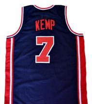 Shawn Kemp Team USA New Men Custom Basketball Jersey Navy Blue Any Size image 2