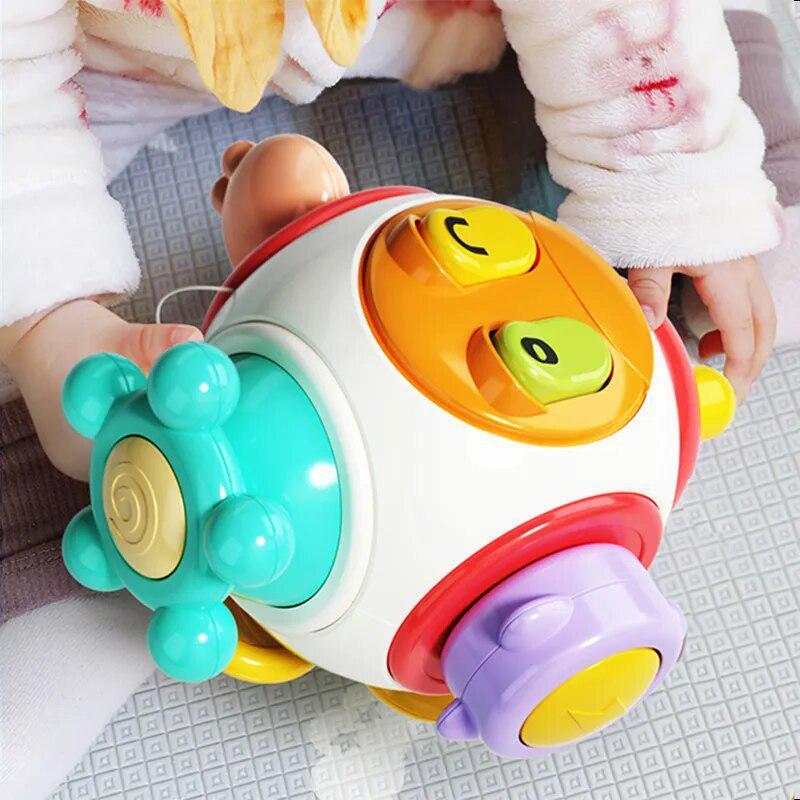 Baby Fidget Toy Montessori Sensory Quiet Busy Cube Spinning ...