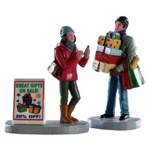 Lemax Shopping Teamwork #82584 Figurines - $9.31
