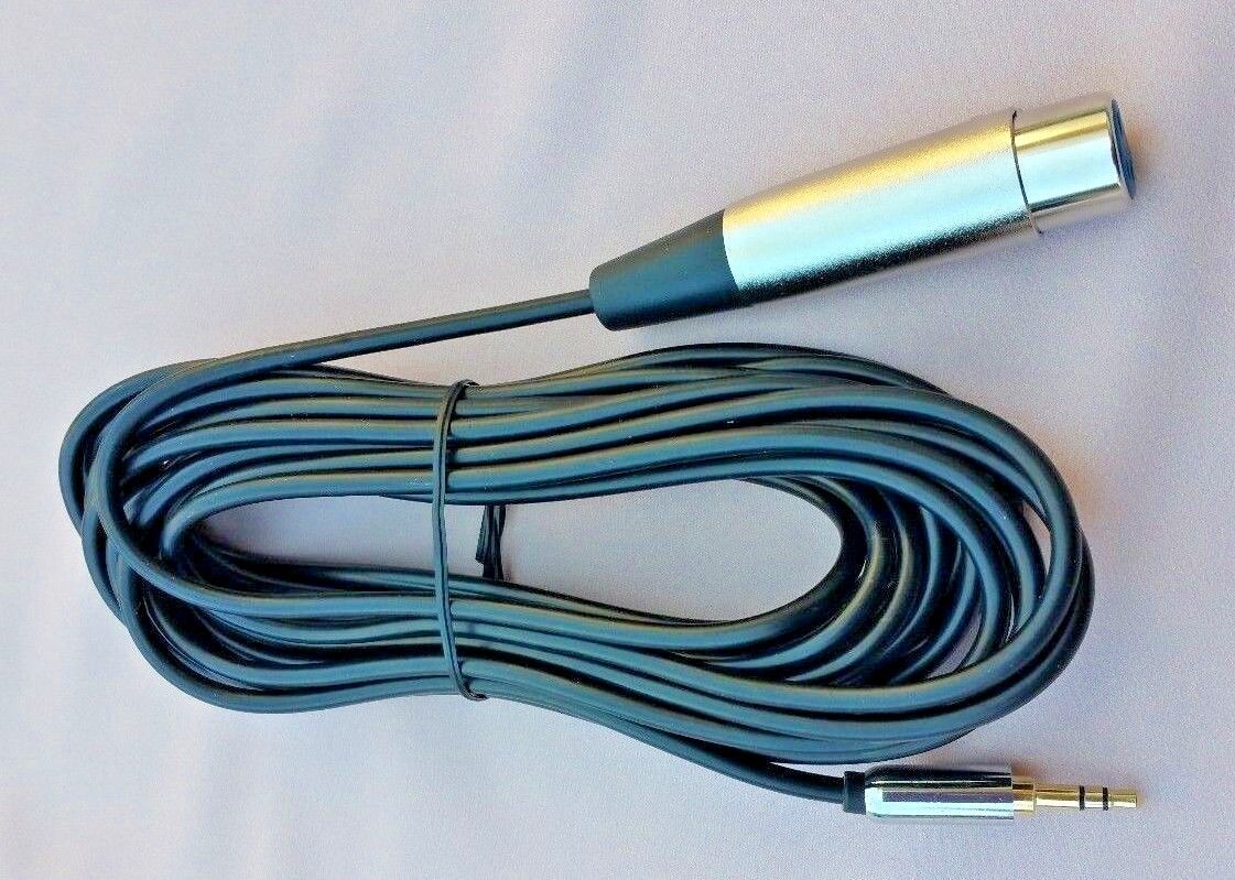 6'Ft Xlr 3Pin Female To 3.5Mm 1/8" Stereo Plug Shielded Microphone Mic