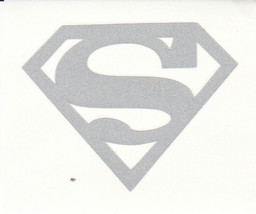 REFLECTIVE Superman up to 12 inches decal sticker hard hat RTIC window - $3.46+