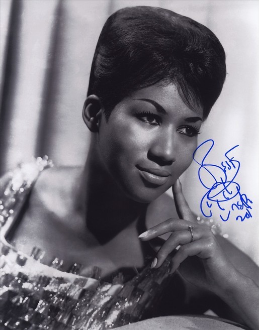 ARETHA FRANKLIN SIGNED PHOTO 8X10 RP AUTOGRAPHED CD PICTURE - Photographs