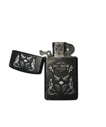 Zippo Harley Davidson Black Matte Lighter With Harley Bar &amp; Shield Logo - $24.75