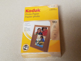 Kodak Photo Paper 180 Sheets 4" x 6" Instant Dry Gloss Brillant (New/Sealed) - $9.85