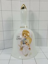 Precious Moments Collector  Bell &quot;Love Is Kind&quot; 1984 boy &amp; Girl in swing... - $7.95