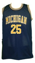 Jun Howard #25 College Basketball Jersey Sewn Navy Blue Any Size image 4