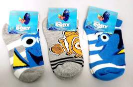 NEW Disney Pixar Finding Dory Unisex Kids&#39; Socks Set (3 Pairs) Sock Size... - $6.53